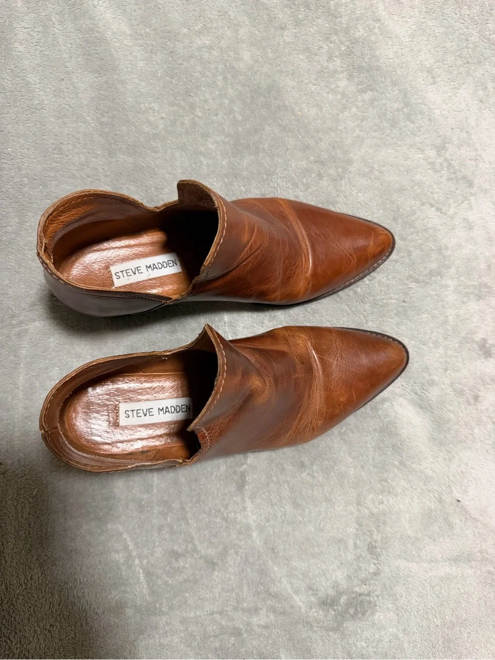 Steve Madden Men's Tan Brown Leather Chukka Boots